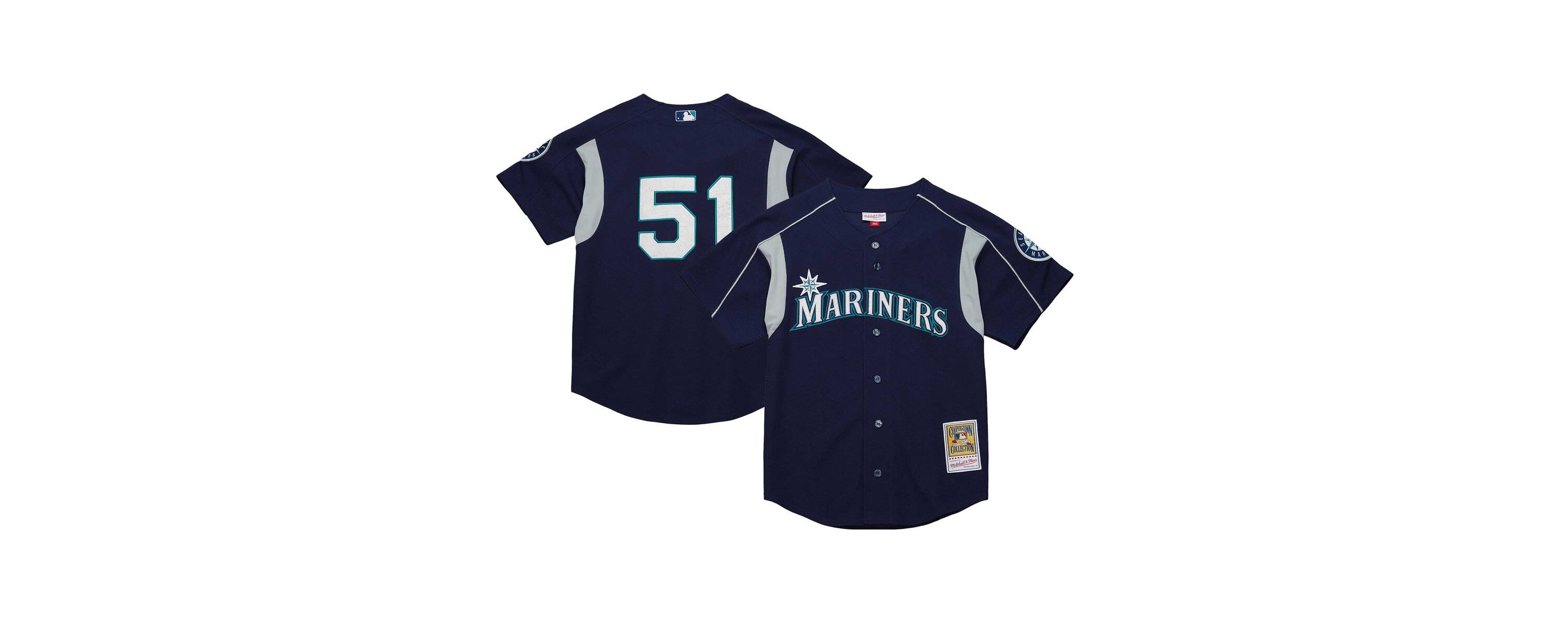 MLB Ichiro Suzuki Seattle Mariners Cooperstown Collection Batting Practice Jersey