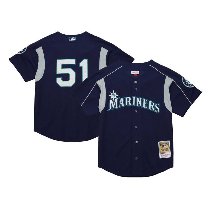 MLB Ichiro Suzuki Seattle Mariners Cooperstown Collection Batting Practice Jersey
