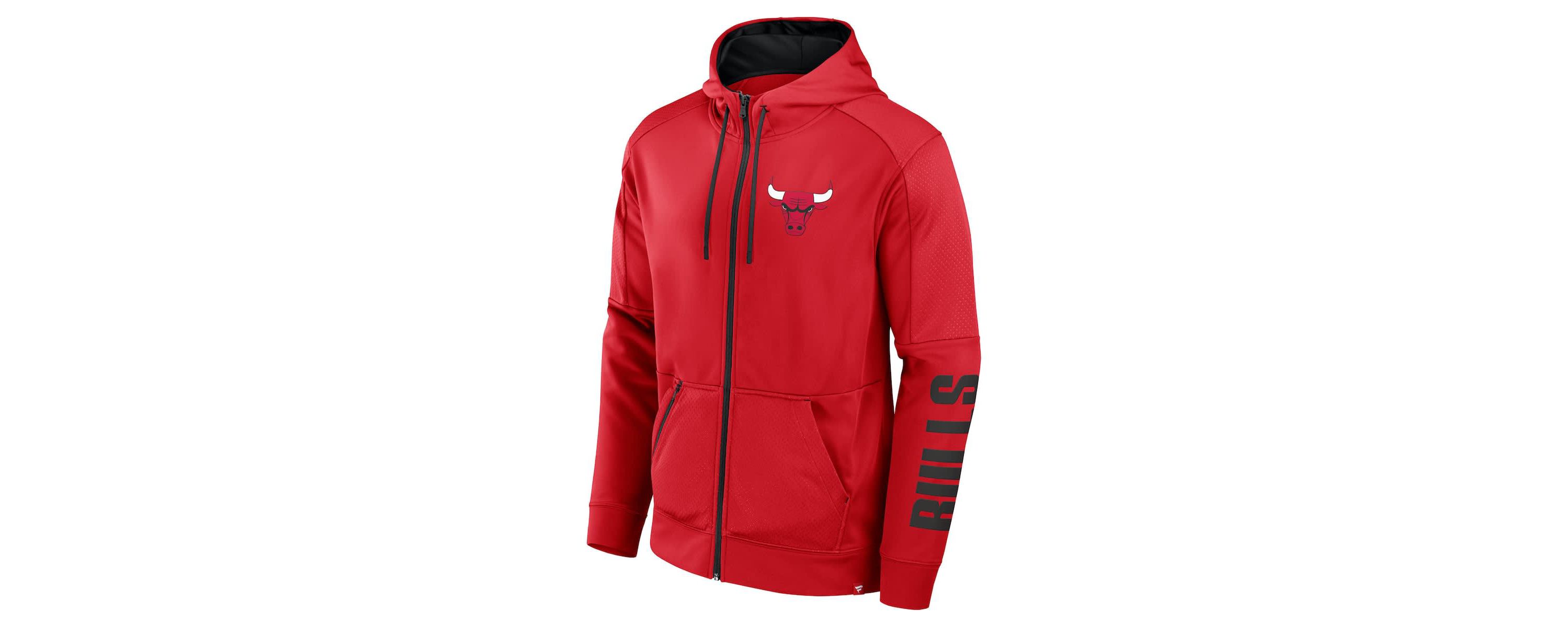 NBA Fanatics Chicago Bulls Baller Defender Performance Full-Zip Hoodie