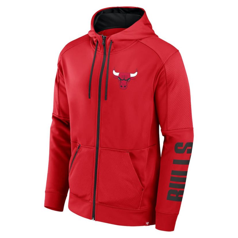 NBA Fanatics Chicago Bulls Baller Defender Performance Full-Zip Hoodie