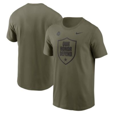 Men's NCAA Nike Ohio State Buckeyes 2024 Military Appreciation Tonal Logo Performance T-Shirt, Medium