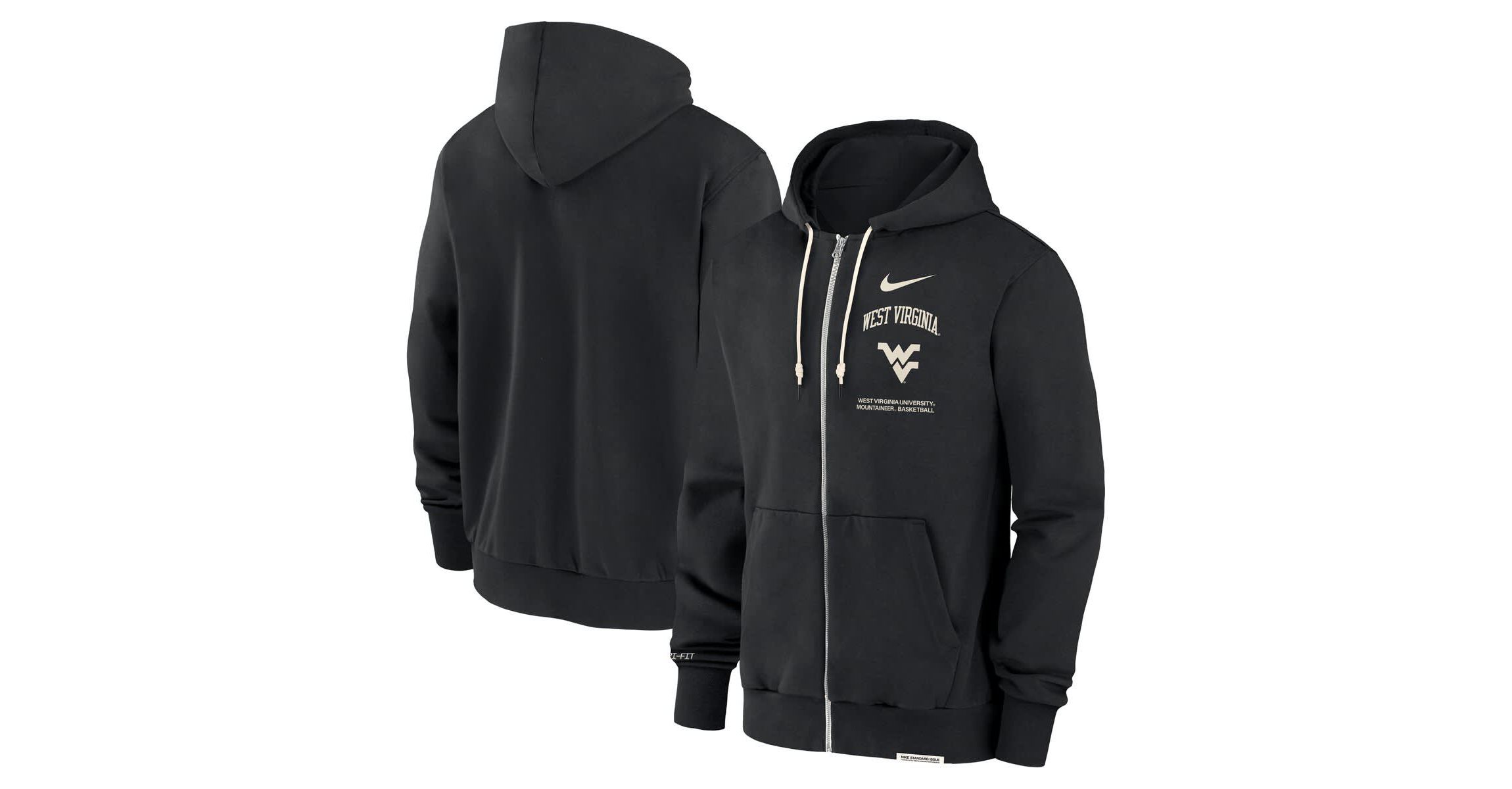NCAA Nike West Virginia Mountaineers On-Court Performance Full-Zip Hoodie