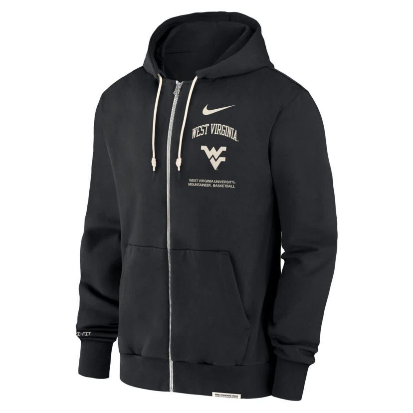NCAA Nike West Virginia Mountaineers On-Court Performance Full-Zip Hoodie