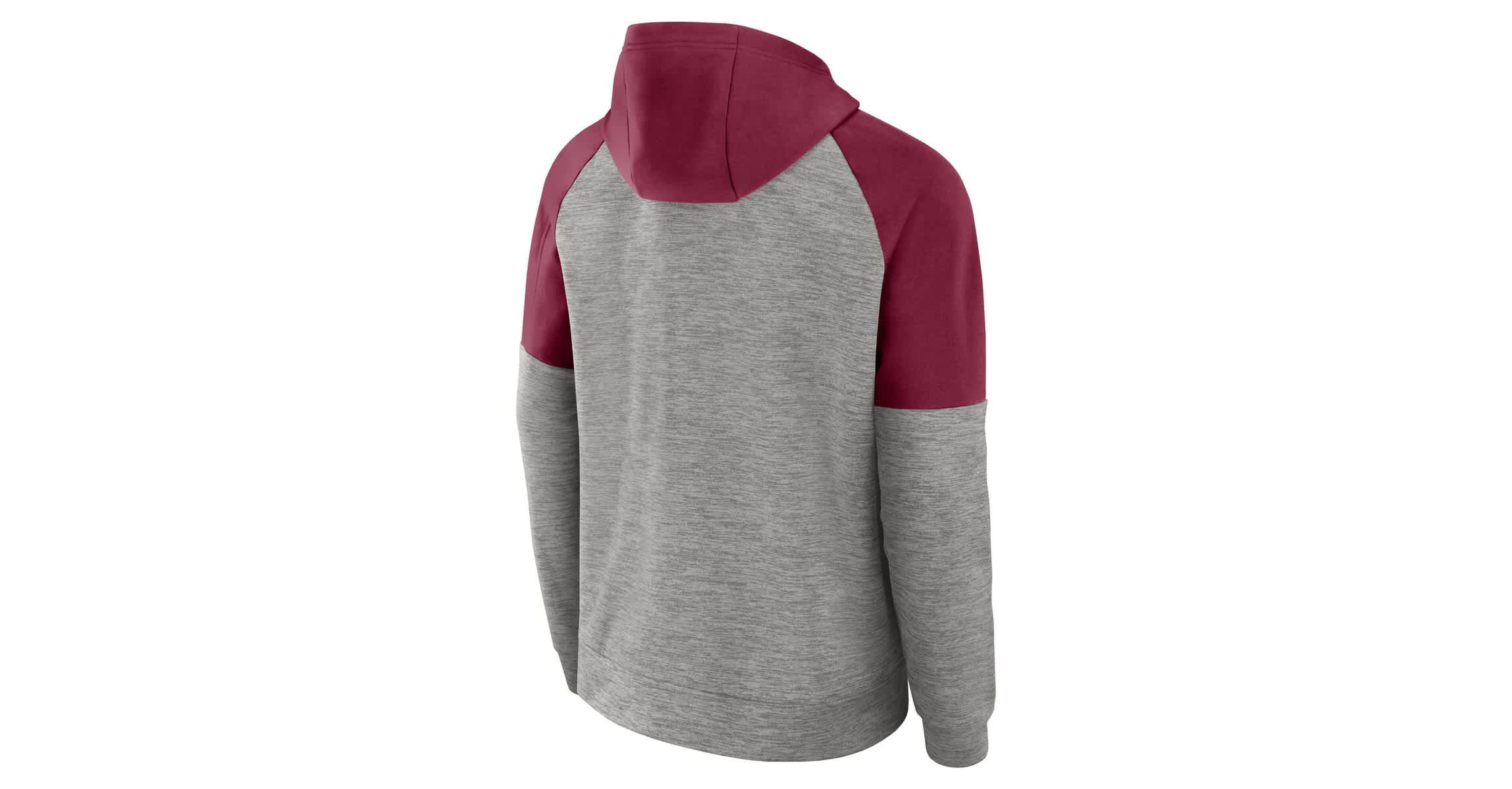 NCAA Nike Florida State Seminoles Fitness Raglan Performance Full-Zip Hoodie
