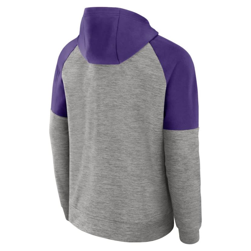 NCAA Nike LSU Tigers Fitness Raglan Performance Full-Zip Hoodie