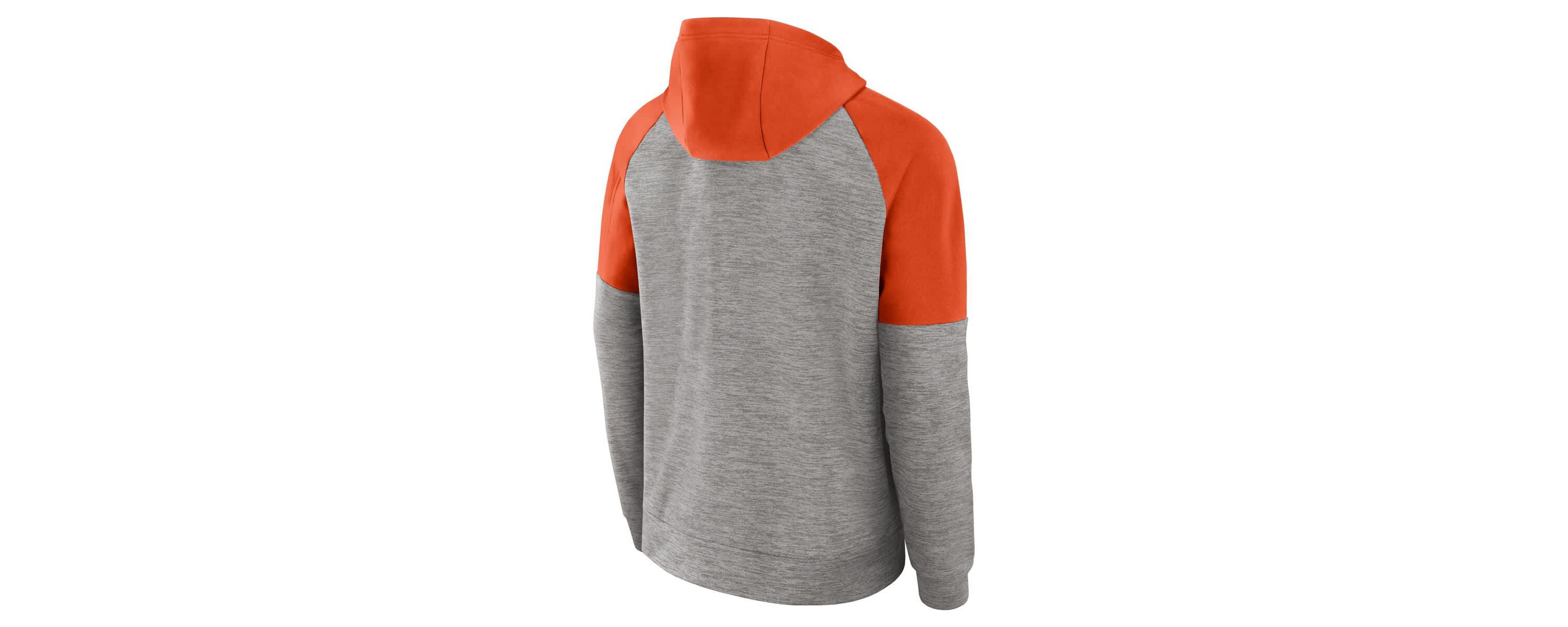 NCAA Nike Clemson Tigers Fitness Raglan Performance Full-Zip Hoodie
