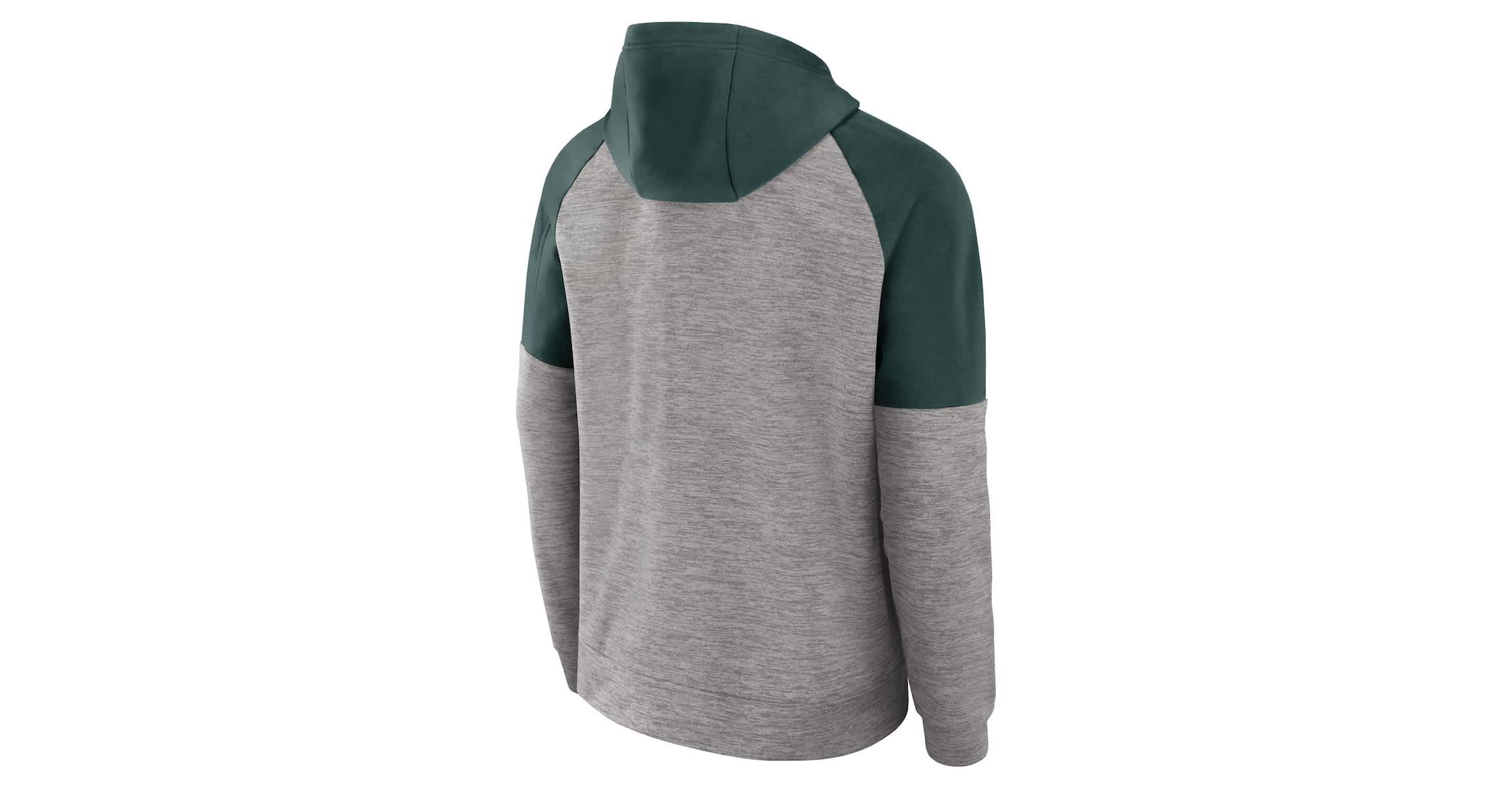 NCAA Nike Michigan State Spartans Fitness Raglan Performance Full-Zip Hoodie