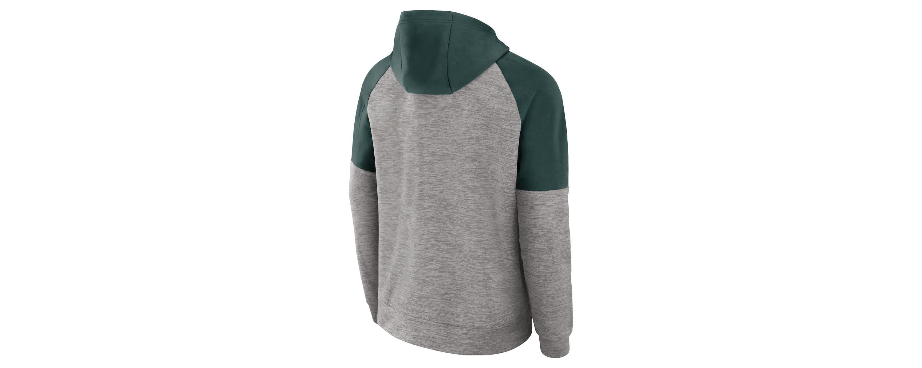 NCAA Nike Michigan State Spartans Fitness Raglan Performance Full-Zip Hoodie