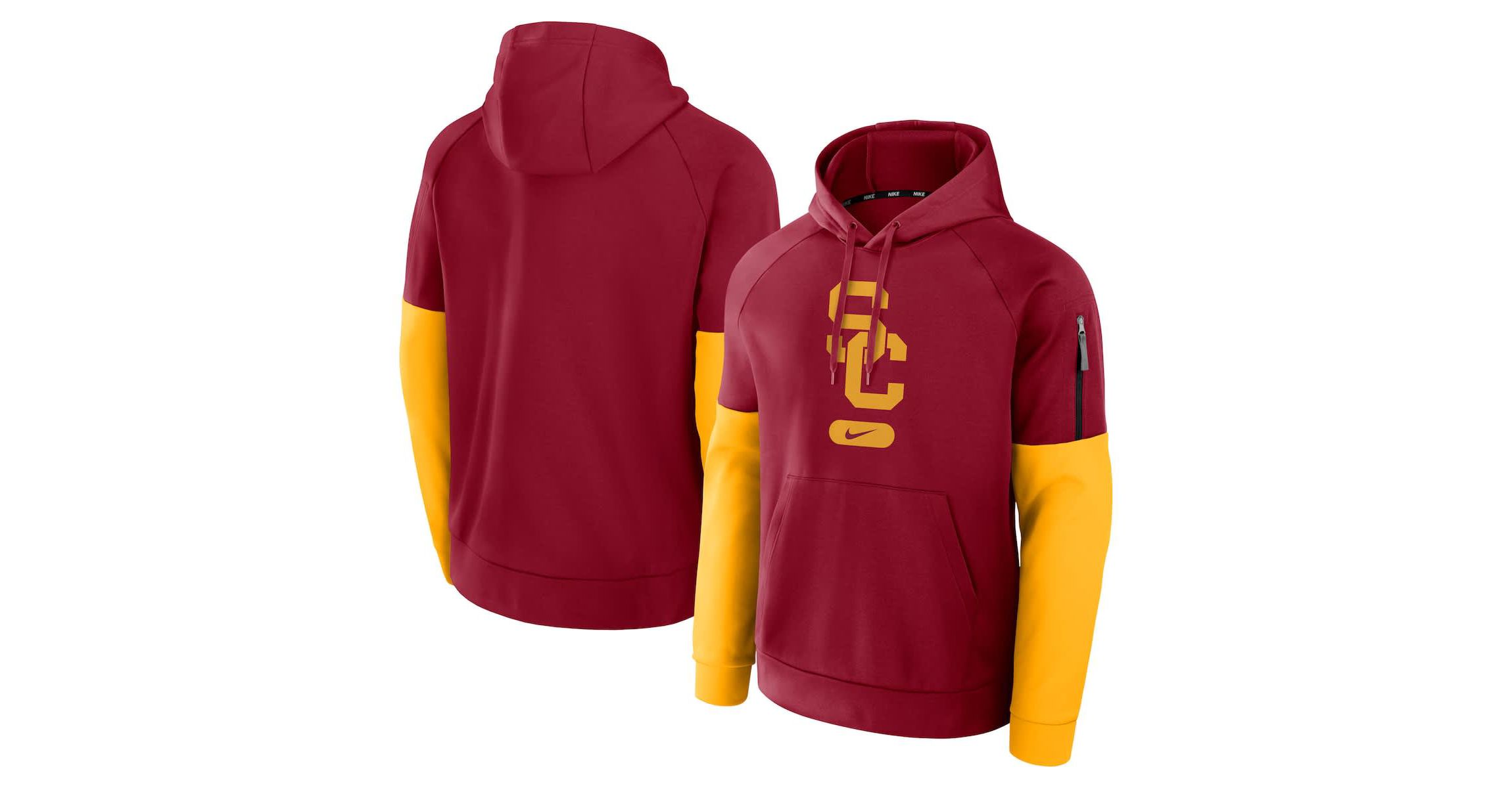 NCAA Nike USC Trojans Fitness Performance Pullover Hoodie