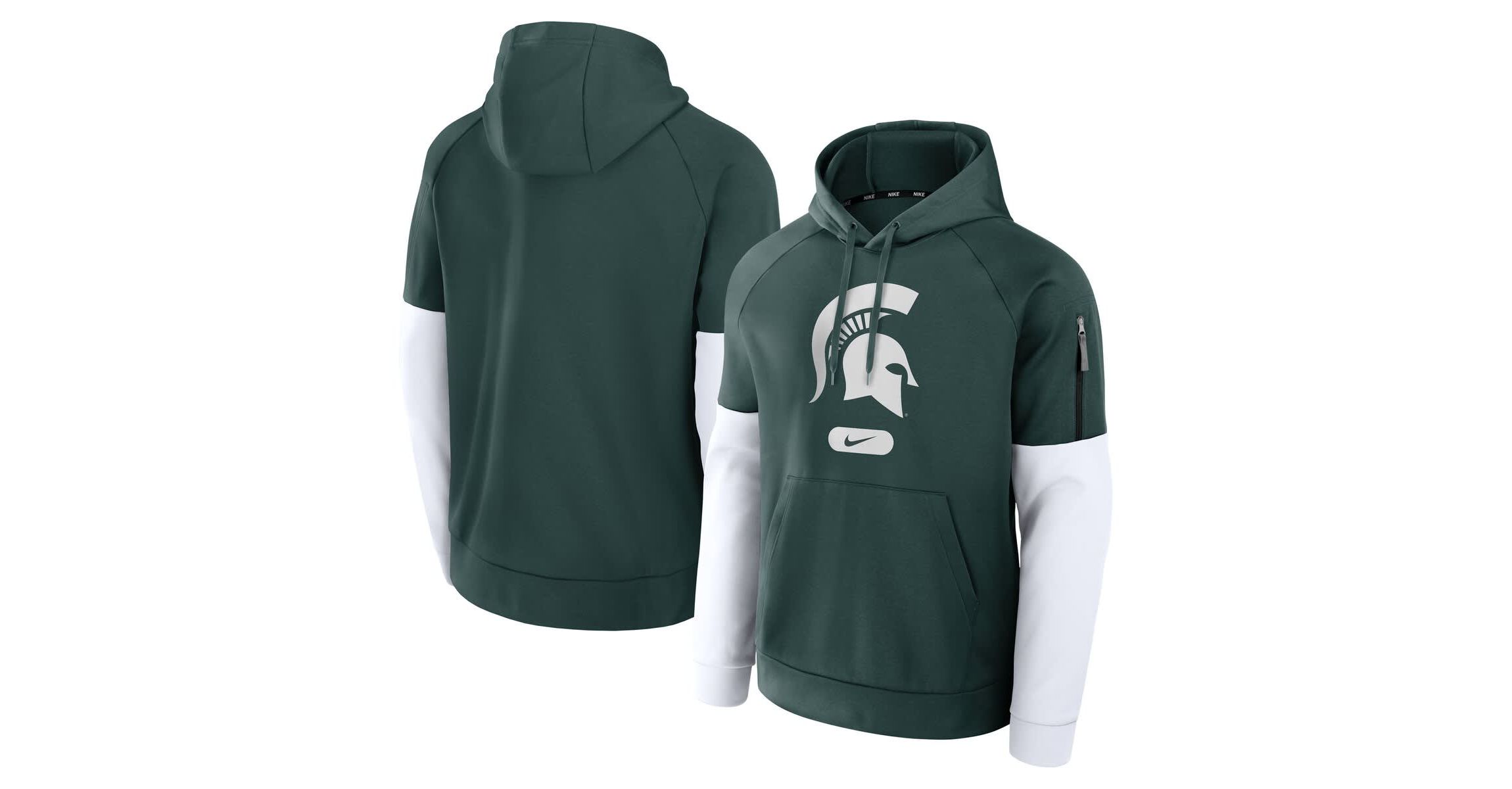 NCAA Nike Michigan State Spartans Fitness Performance Pullover Hoodie