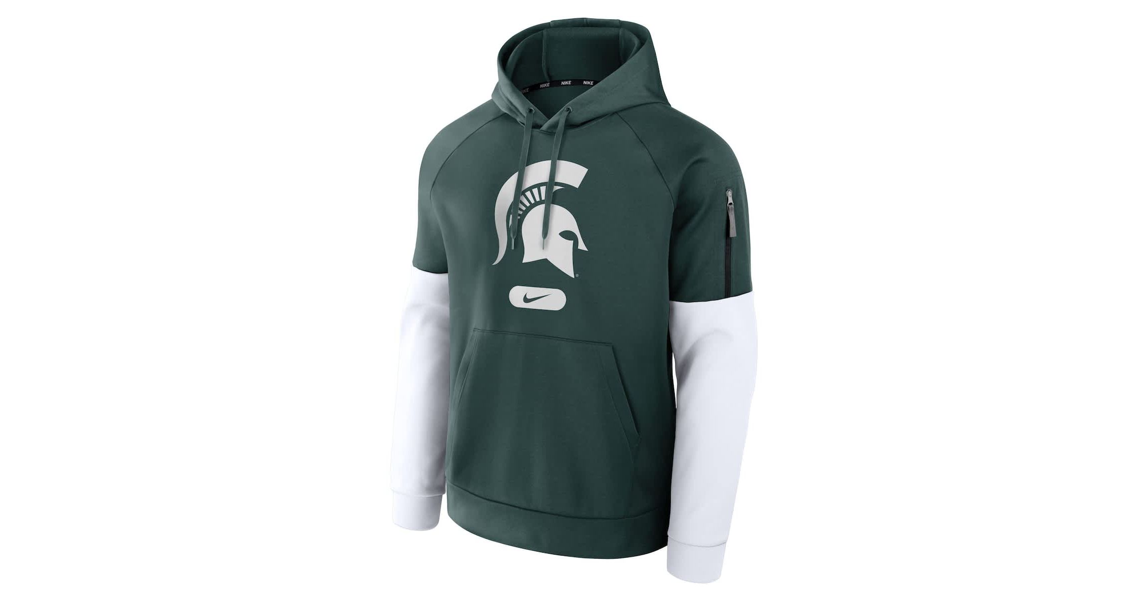 NCAA Nike Michigan State Spartans Fitness Performance Pullover Hoodie