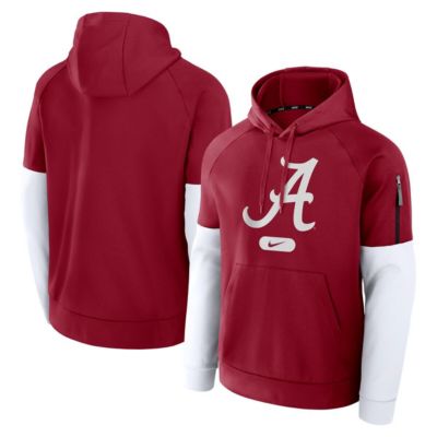 Men's Alabama Crimson Tide NCAA Nike Alabama Tide Fitness Performance Pullover Hoodie, Large