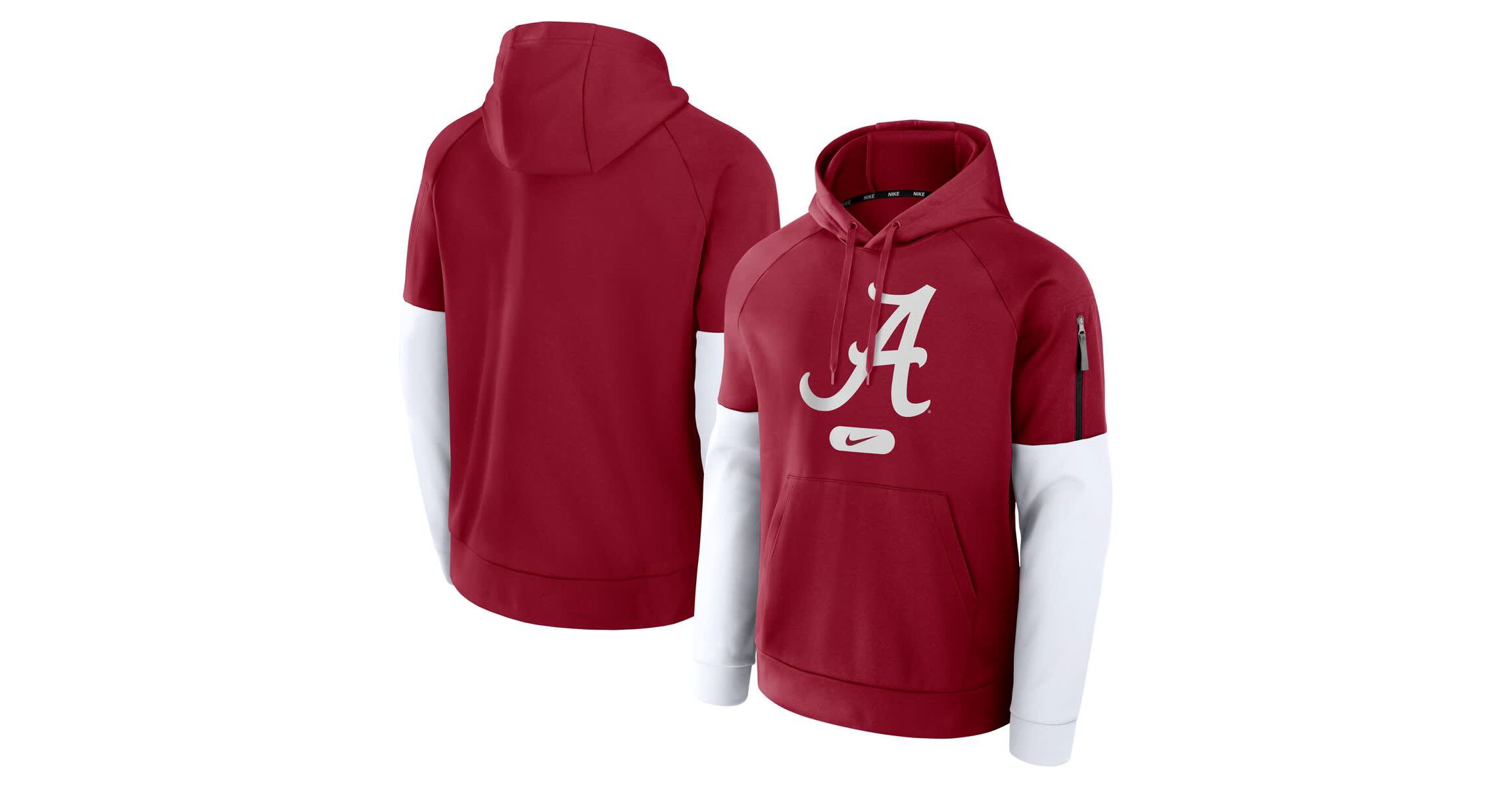 Alabama Crimson Tide NCAA Nike Alabama Tide Fitness Performance Pullover Hoodie