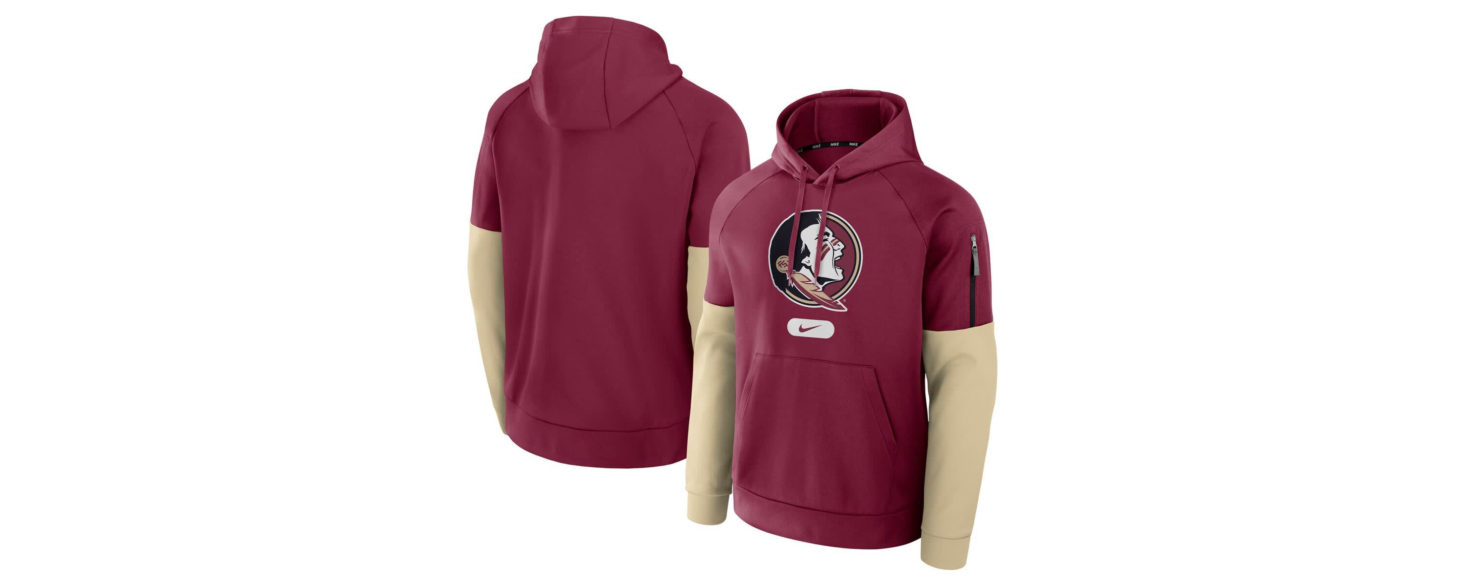 NCAA Nike Florida State Seminoles Fitness Raglan Performance Pullover Hoodie