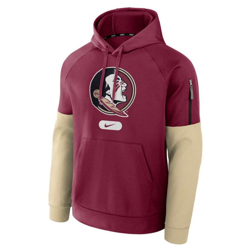 NCAA Nike Florida State Seminoles Fitness Raglan Performance Pullover Hoodie