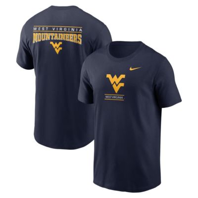 Men's NCAA Nike West Virginia Mountaineers 2-Hit T-Shirt, Navy Blue, 2XL