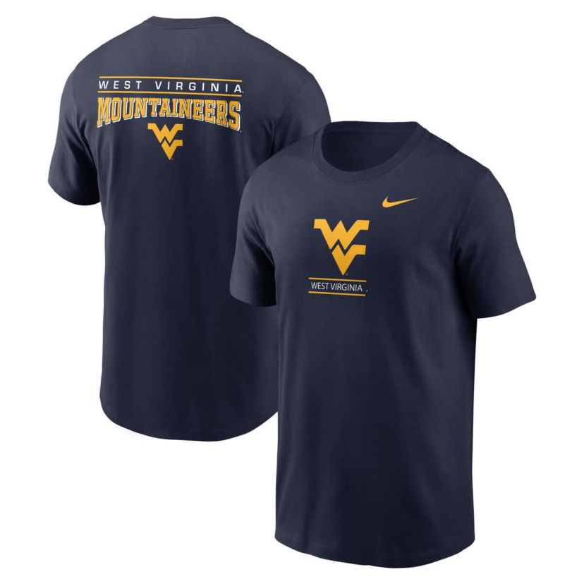 NCAA Nike West Virginia Mountaineers 2-Hit T-Shirt