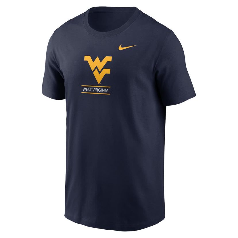 NCAA Nike West Virginia Mountaineers 2-Hit T-Shirt