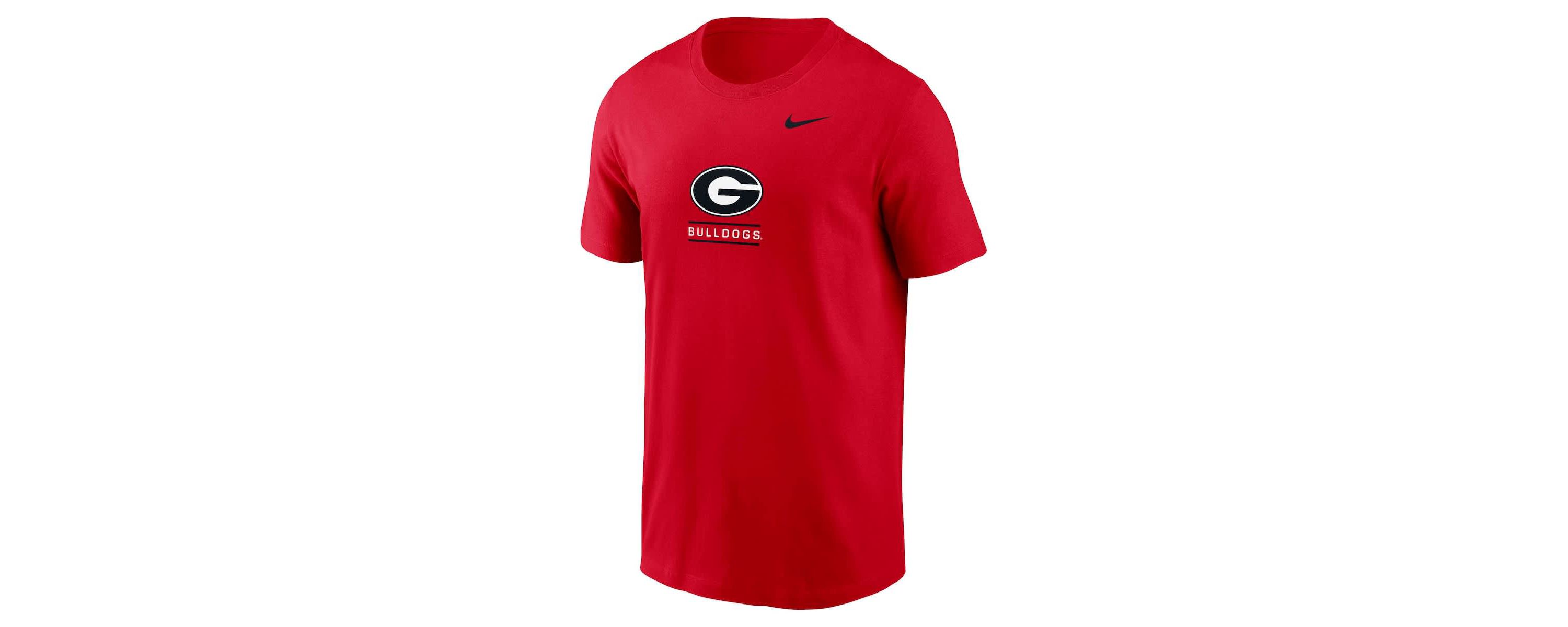 NCAA Nike Georgia Bulldogs 2-Hit T-Shirt