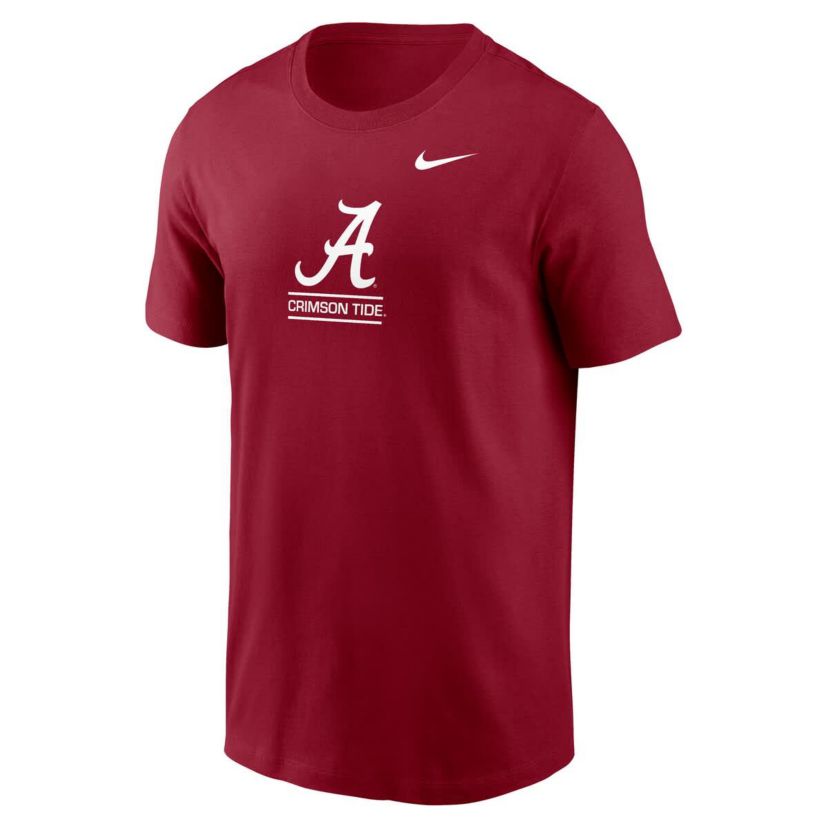 Alabama Crimson Tide NCAA Nike Alabama Tide 2-Hit T-Shirt