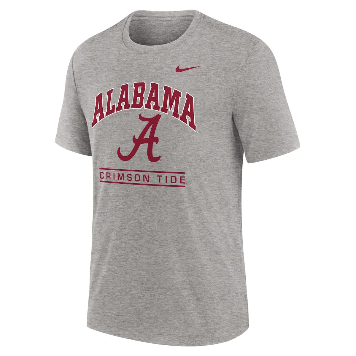 Alabama Crimson Tide NCAA Nike Alabama Tide Arch Over Logo Tri-Blend T-Shirt