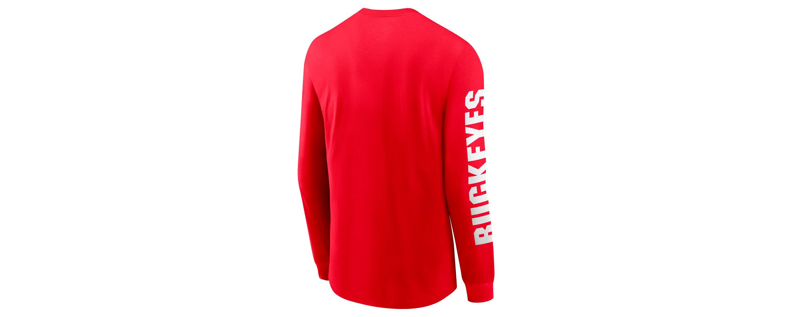 NCAA Nike Ohio State Buckeyes Basketball Icon Two-Hit Long Sleeve T-Shirt