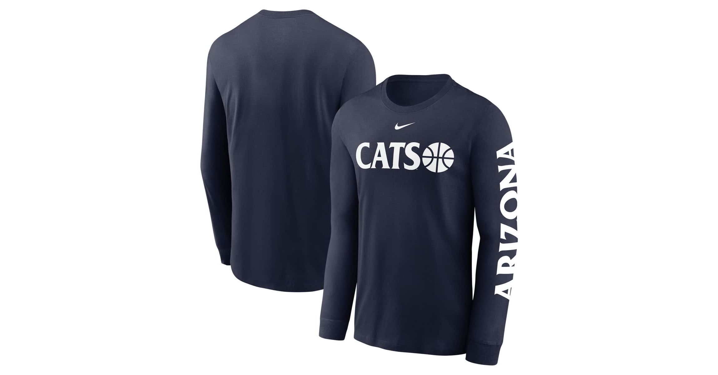 NCAA Nike Arizona Wildcats Basketball Icon Two-Hit Long Sleeve T-Shirt