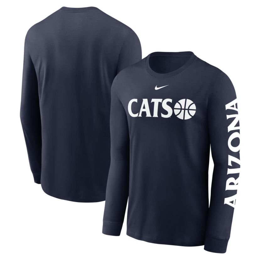 NCAA Nike Arizona Wildcats Basketball Icon Two-Hit Long Sleeve T-Shirt
