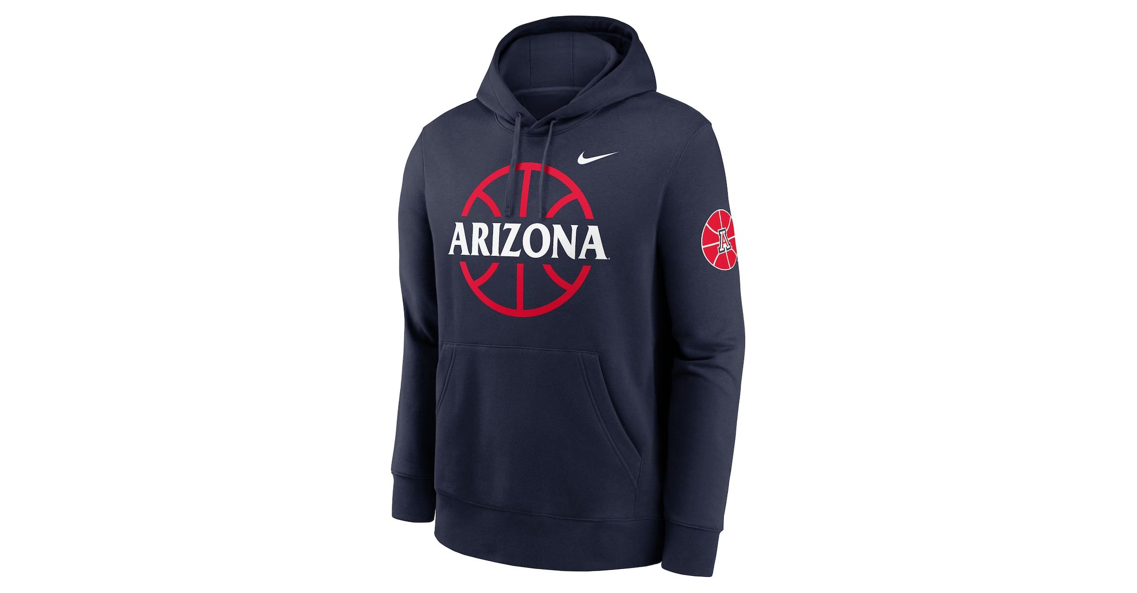 NCAA Nike Arizona Wildcats Basketball Icon Club Fleece Pullover Hoodie