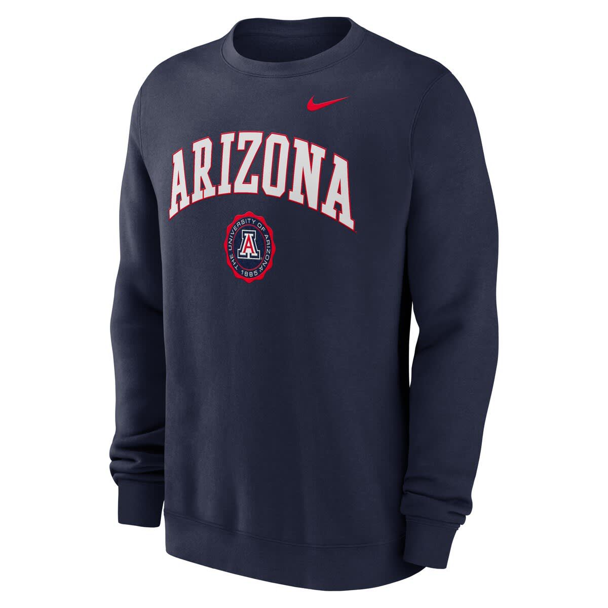 NCAA Nike Arizona Wildcats Arched Seal Pullover Sweatshirt