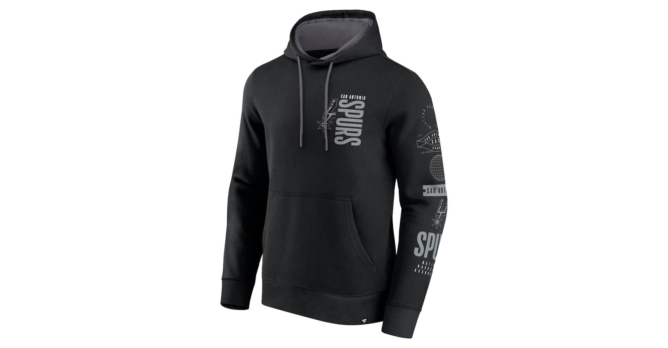 NBA Fanatics San Antonio Spurs Game Time Crossover Pullover Hoodie