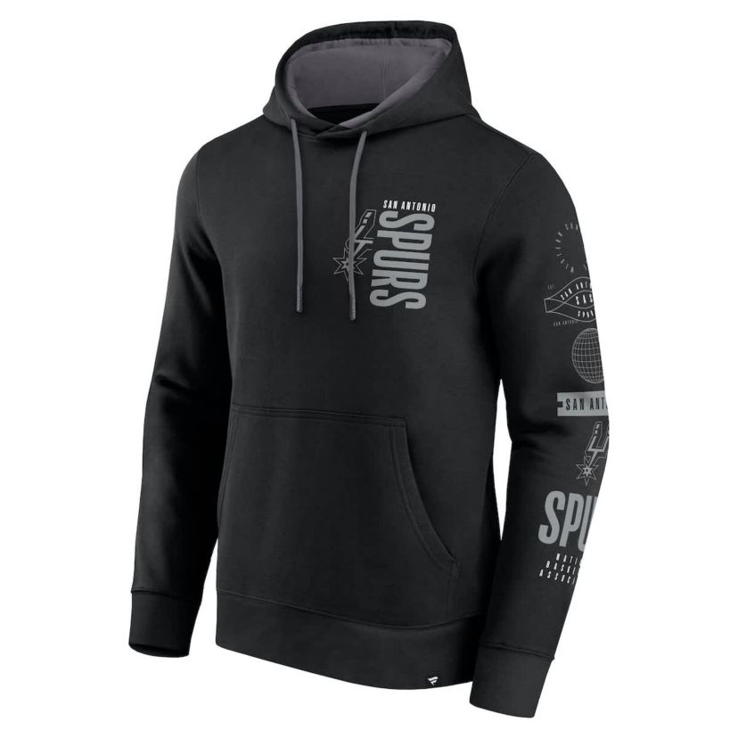 NBA Fanatics San Antonio Spurs Game Time Crossover Pullover Hoodie