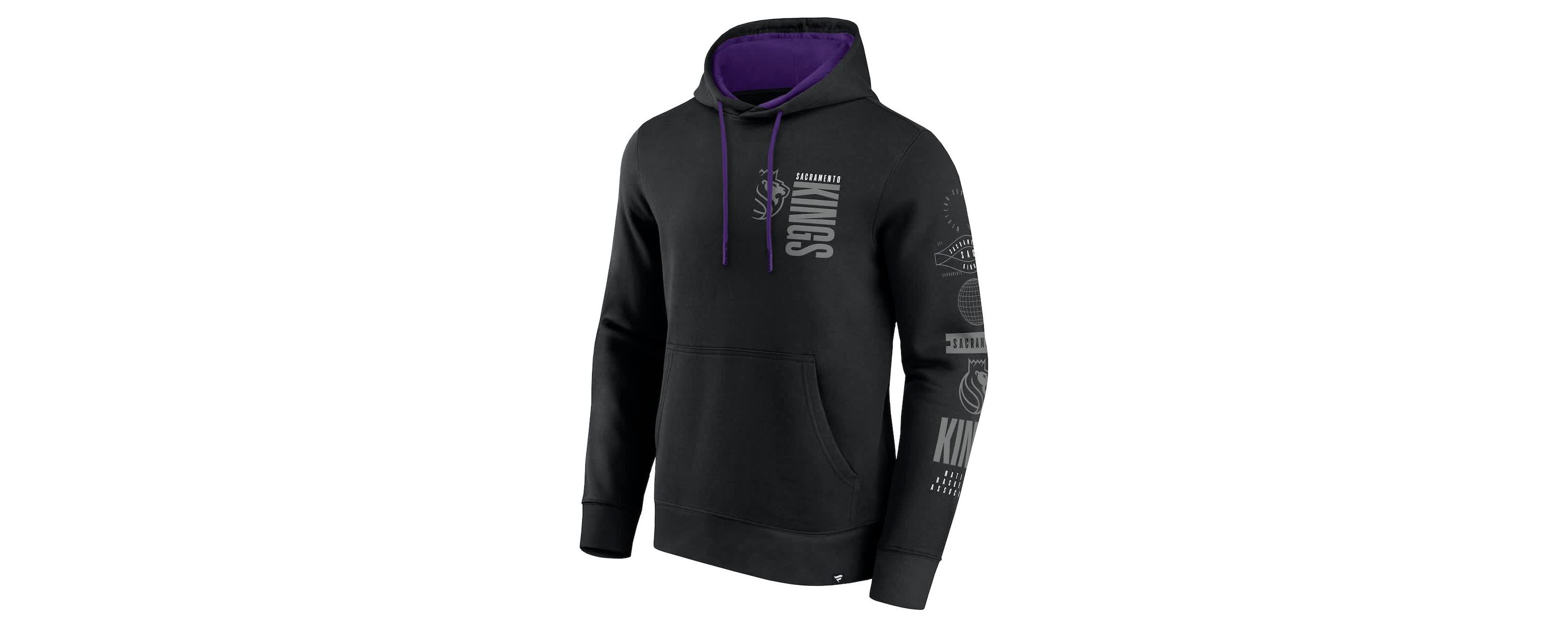 NBA Fanatics Sacramento Kings Game Time Crossover Pullover Hoodie