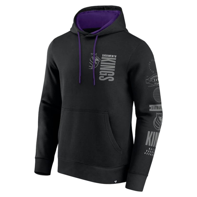 NBA Fanatics Sacramento Kings Game Time Crossover Pullover Hoodie
