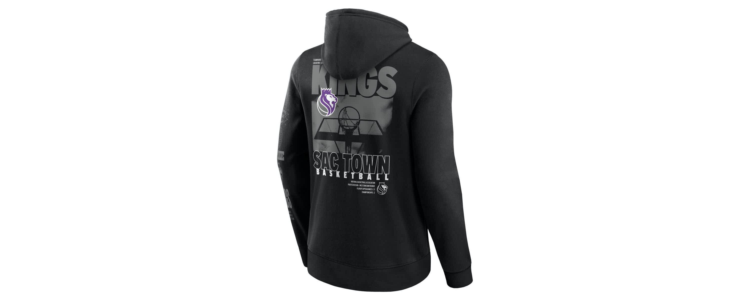 NBA Fanatics Sacramento Kings Game Time Crossover Pullover Hoodie