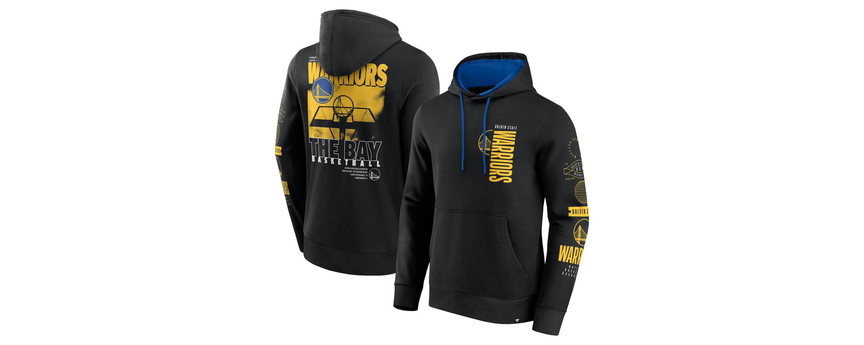 NBA Fanatics Golden State Warriors Game Time Crossover Pullover Hoodie