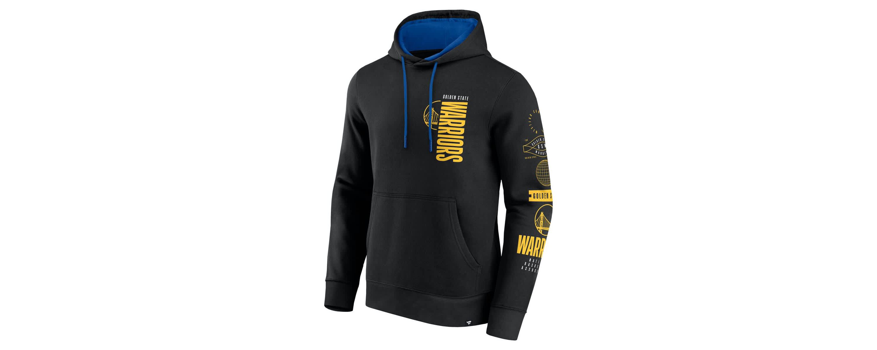 NBA Fanatics Golden State Warriors Game Time Crossover Pullover Hoodie