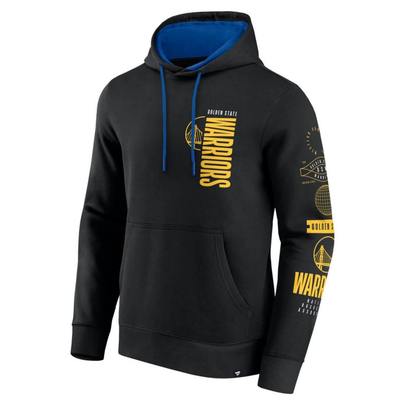 NBA Fanatics Golden State Warriors Game Time Crossover Pullover Hoodie