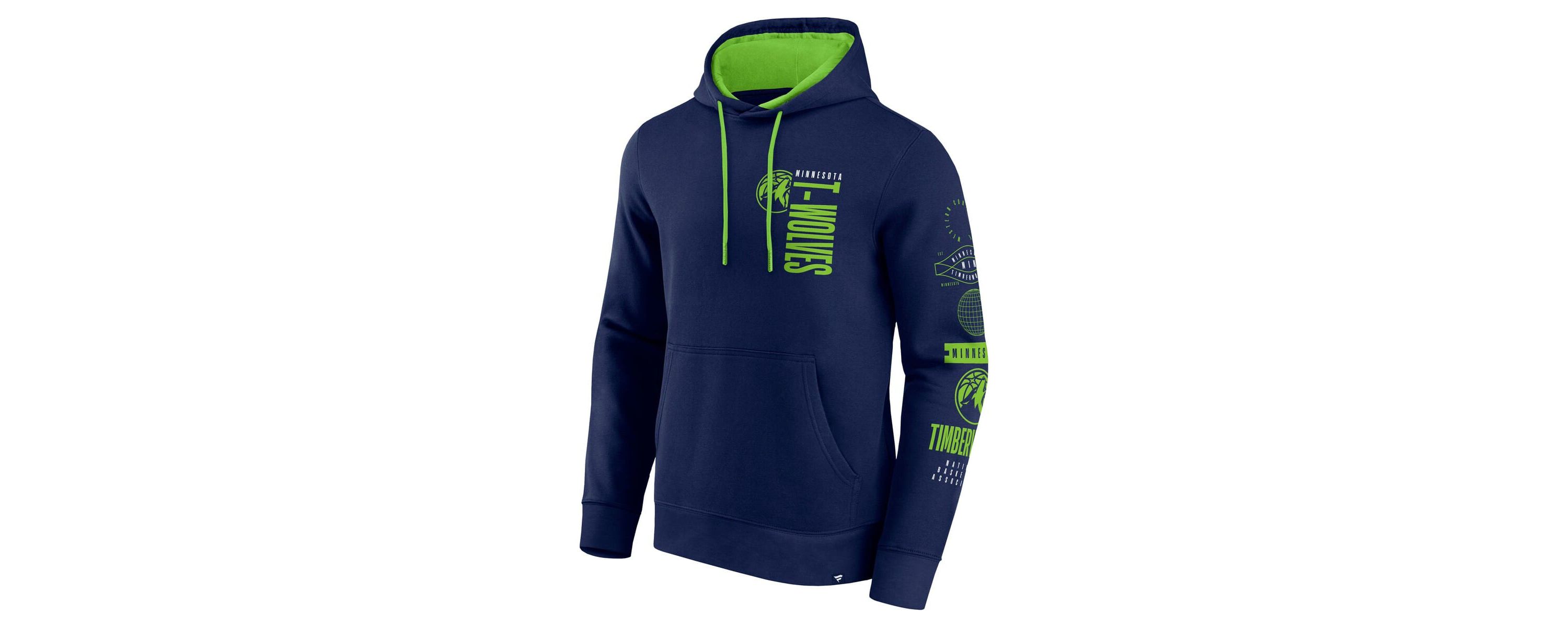NBA Fanatics Minnesota Timberwolves Game Time Crossover Pullover Hoodie