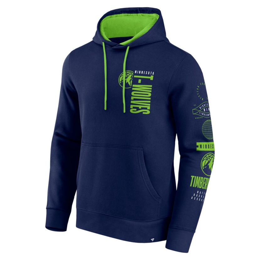 NBA Fanatics Minnesota Timberwolves Game Time Crossover Pullover Hoodie