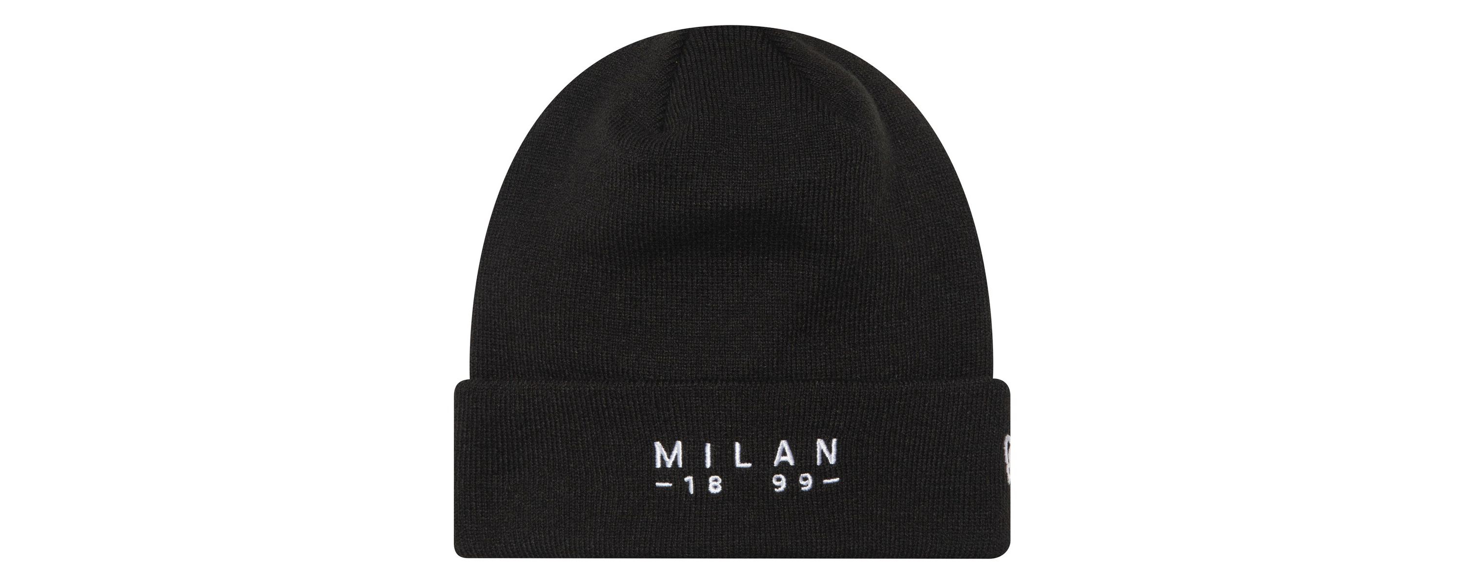 International Clubs AC Milan Established Wordmark Cuffed Knit Hat