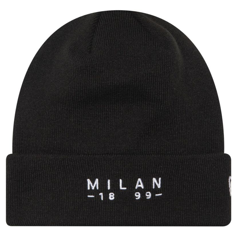International Clubs AC Milan Established Wordmark Cuffed Knit Hat