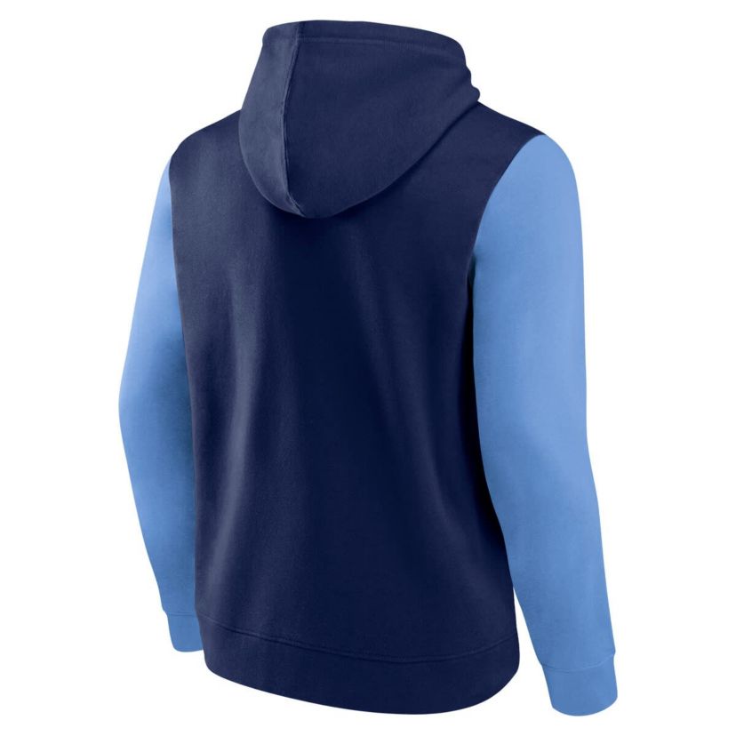 NBA Logo Athletic Memphis Grizzlies Outline Colorblock Pullover Hoodie