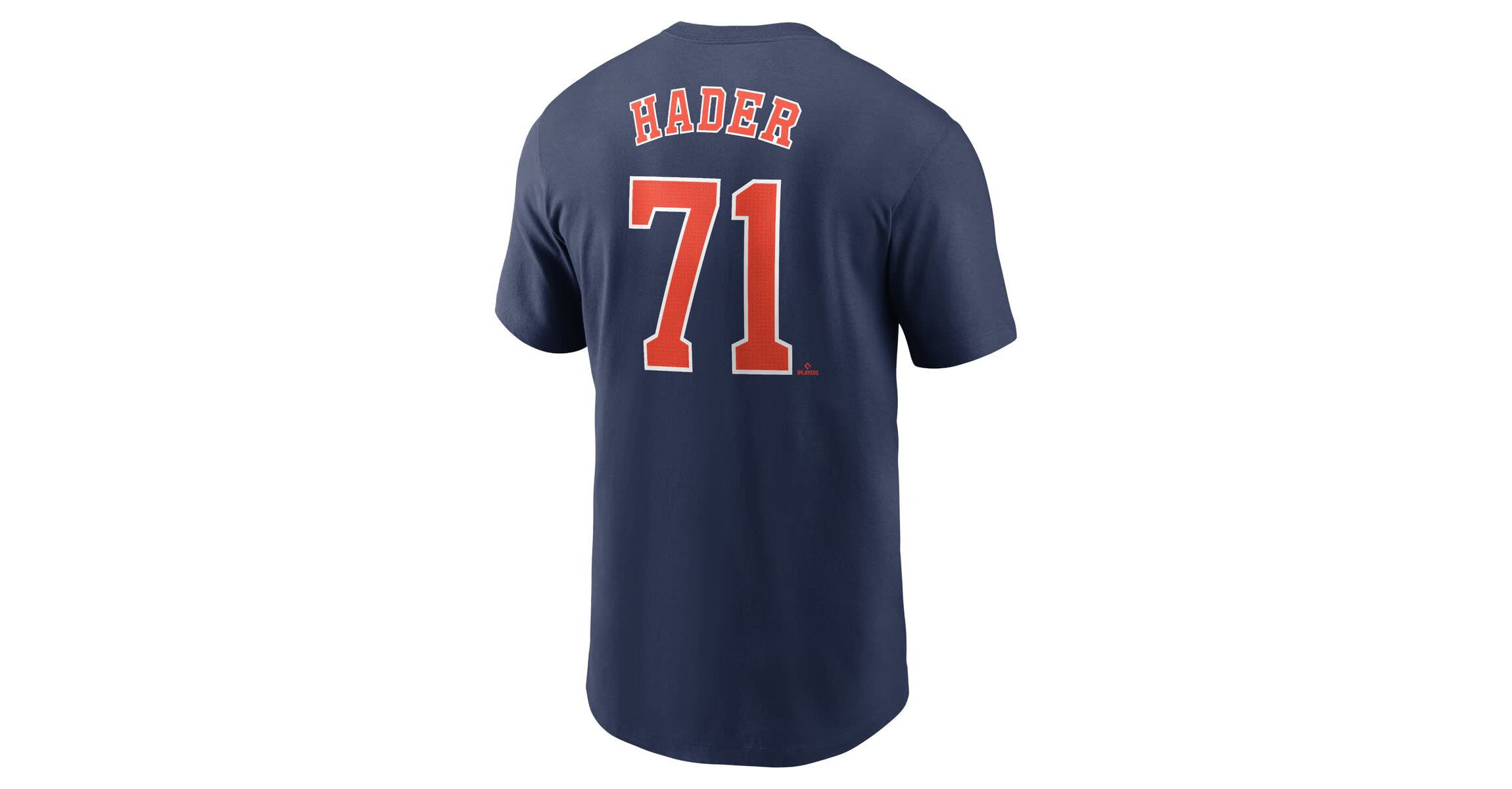 MLB Nike Josh Hader Houston Astros Fuse Name & Number T-Shirt