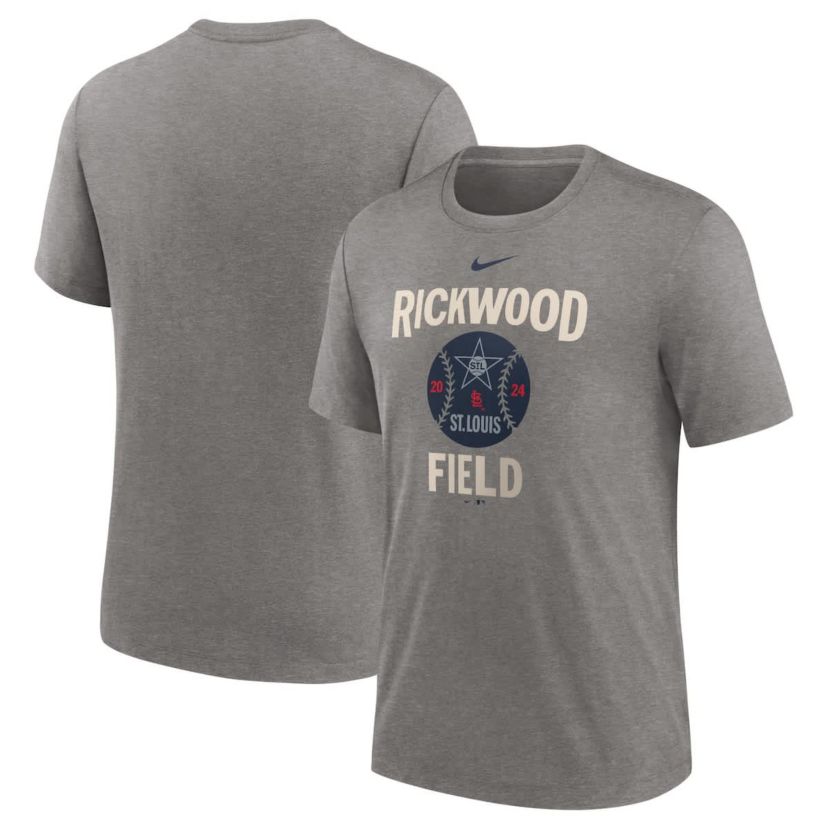 MLB Nike St. Louis Cardinals 2024 Rickwood Classic Tri-Blend T-Shirt