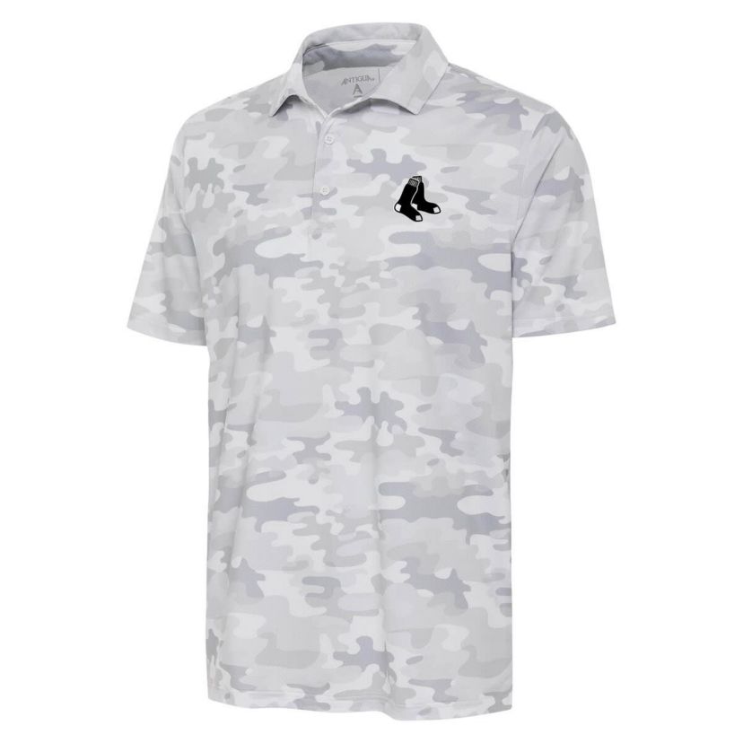 Boston Red Sox MLB Boston Sox Brushed Metallic Logo Collide Polo