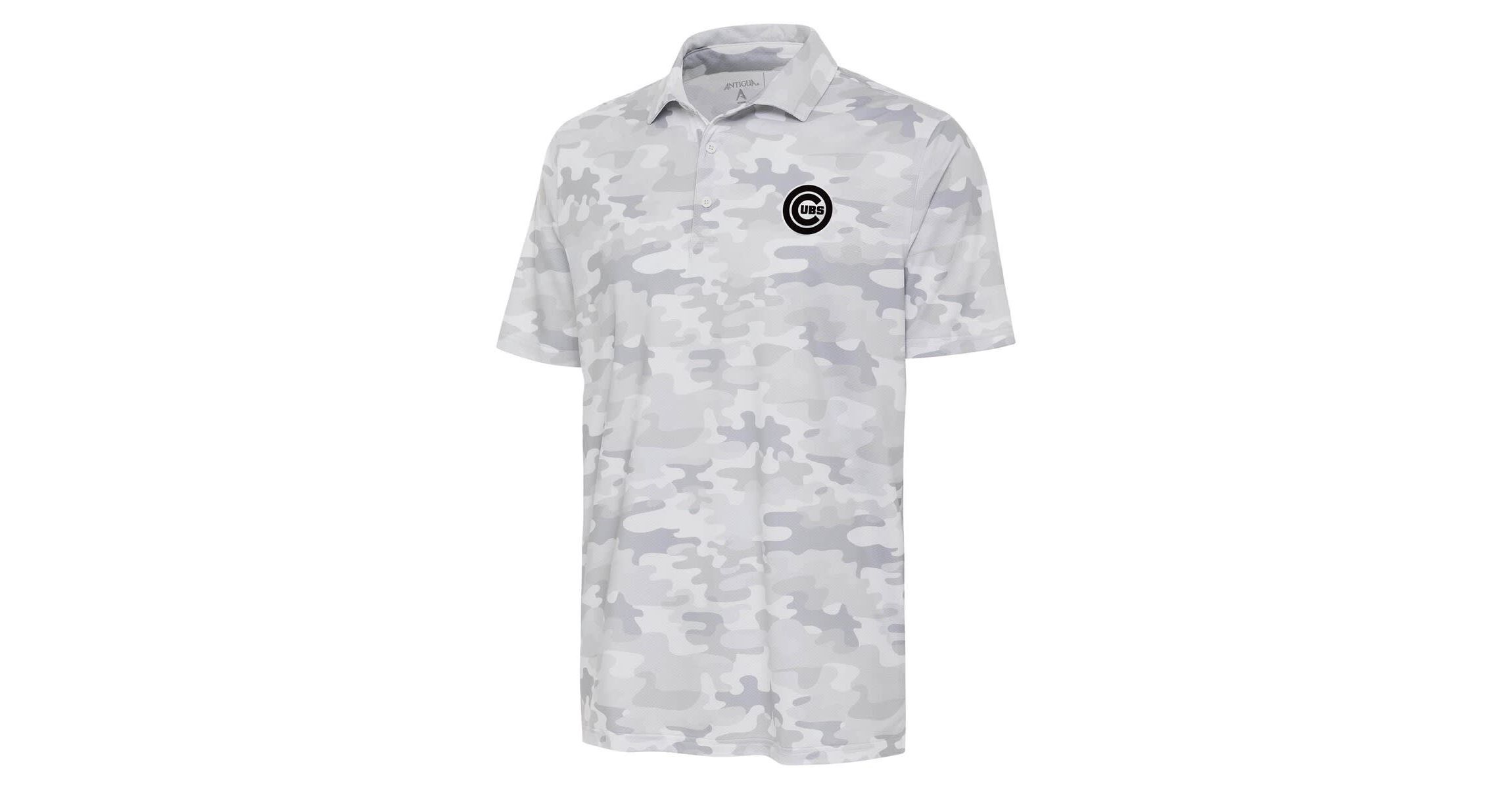 MLB Chicago Cubs Brushed Metallic Logo Collide Polo
