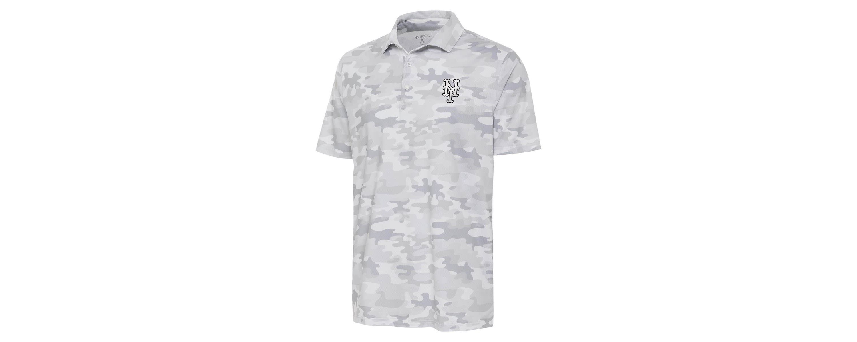 MLB New York Mets Brushed Metallic Logo Collide Polo