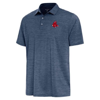 Antigua Men's Boston Red Sox MLB Boston Sox Layout Polo, Navy Blue, 3XL