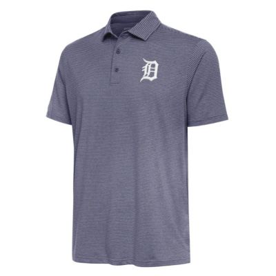 Antigua Men's MLB Detroit Tigers Scheme Polo, Navy Blue, 2XL